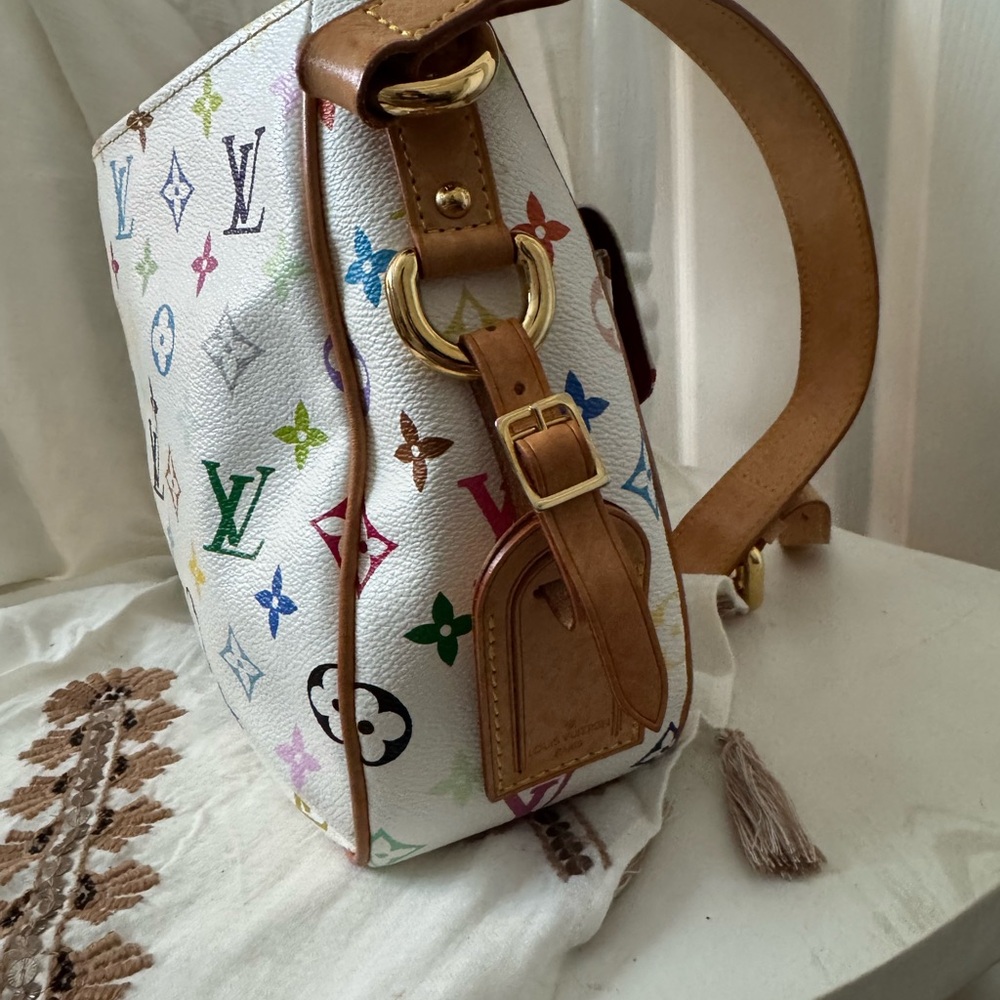 RARE Vintage Louis Vuitton Multicolore Monogram Women's Lodge Shoulder Bag - Picture 5 of 9